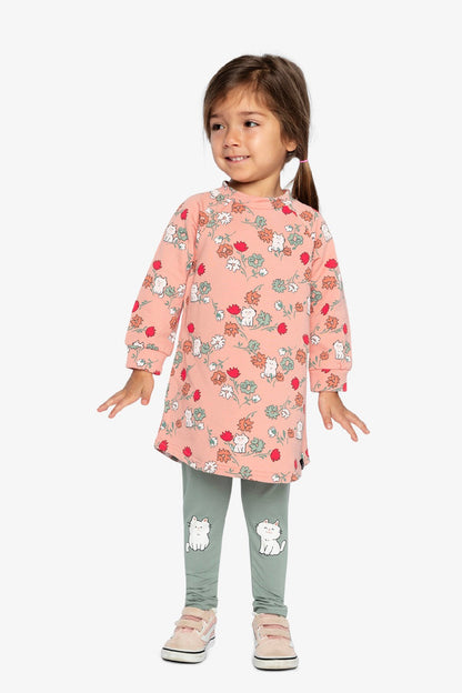 Robe en french terry - J20E85-2J254B - Petites moustaches - 2 à 8 ans