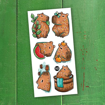 Tatouages - Les paisibles capybaras