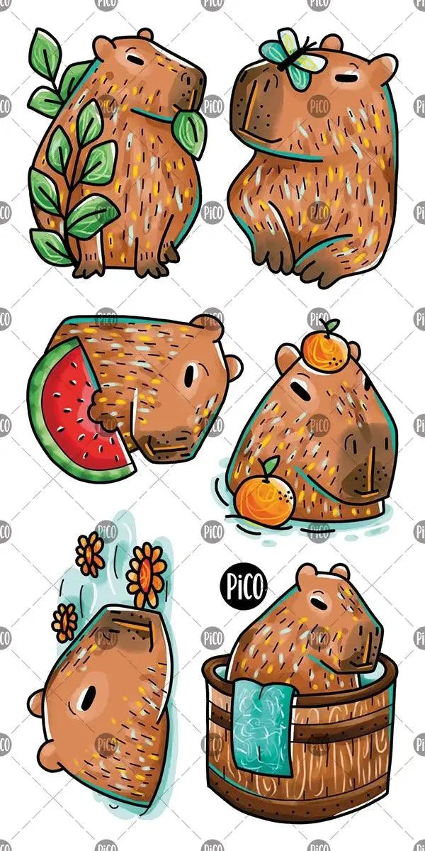 Tatouages - Les paisibles capybaras