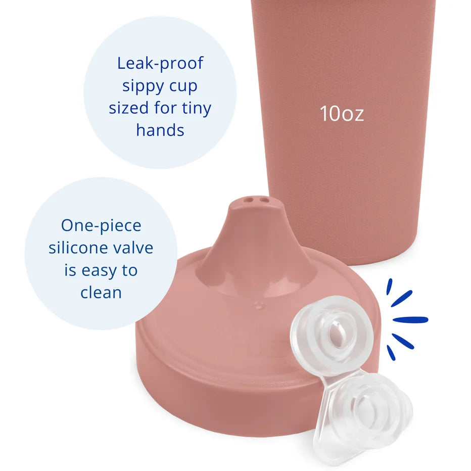 Gobelet coloré anti-fuite en plastique recyclé - Blush