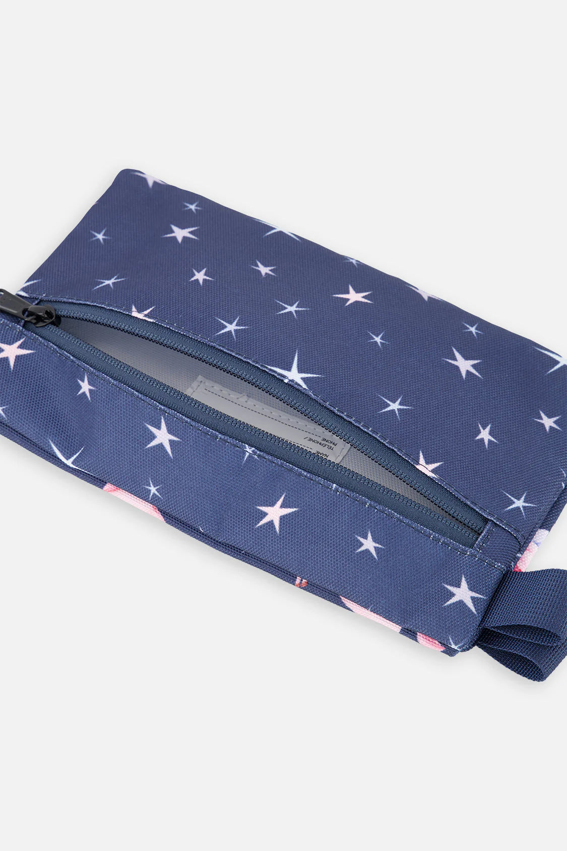 Trousse à crayon bleu marine imprimé licornes - J20ZEC_2J083