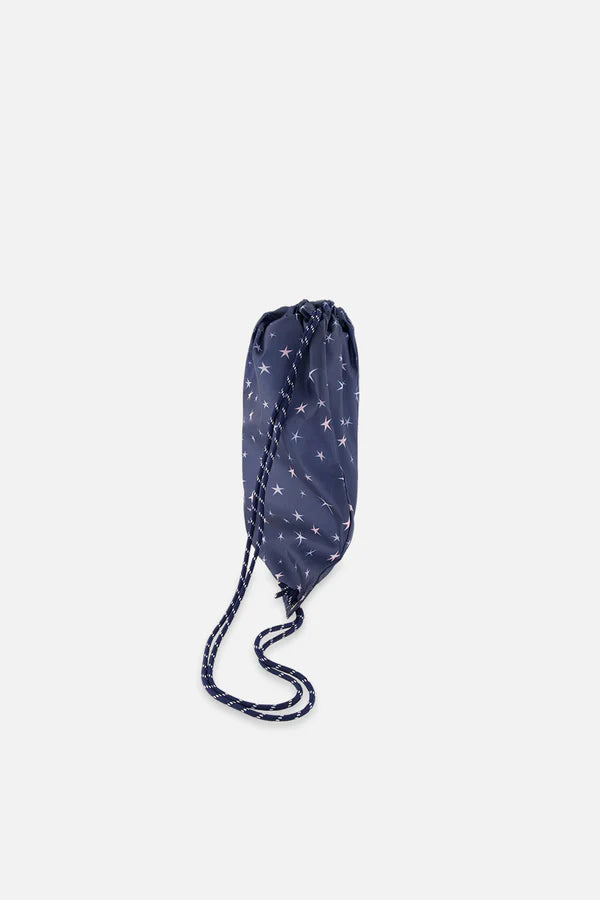 Sac à cordon bleu marine imprimé étoiles - J20ZSC_2J086