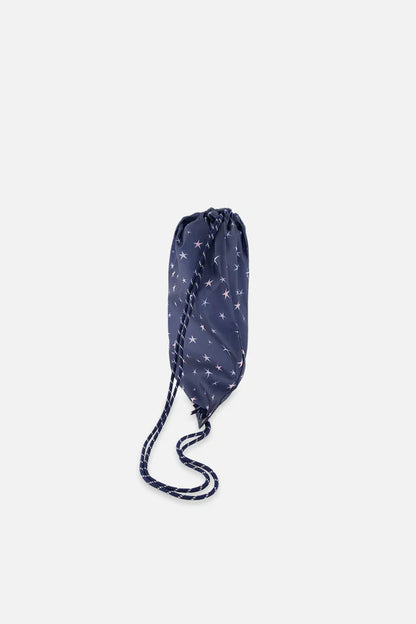 Sac à cordon bleu marine imprimé étoiles - J20ZSC_2J086