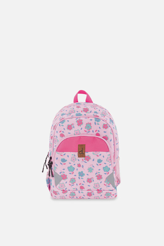 Sac à dos rose imprimé fleurs pour petit enfant - J20ZSD2_2J084