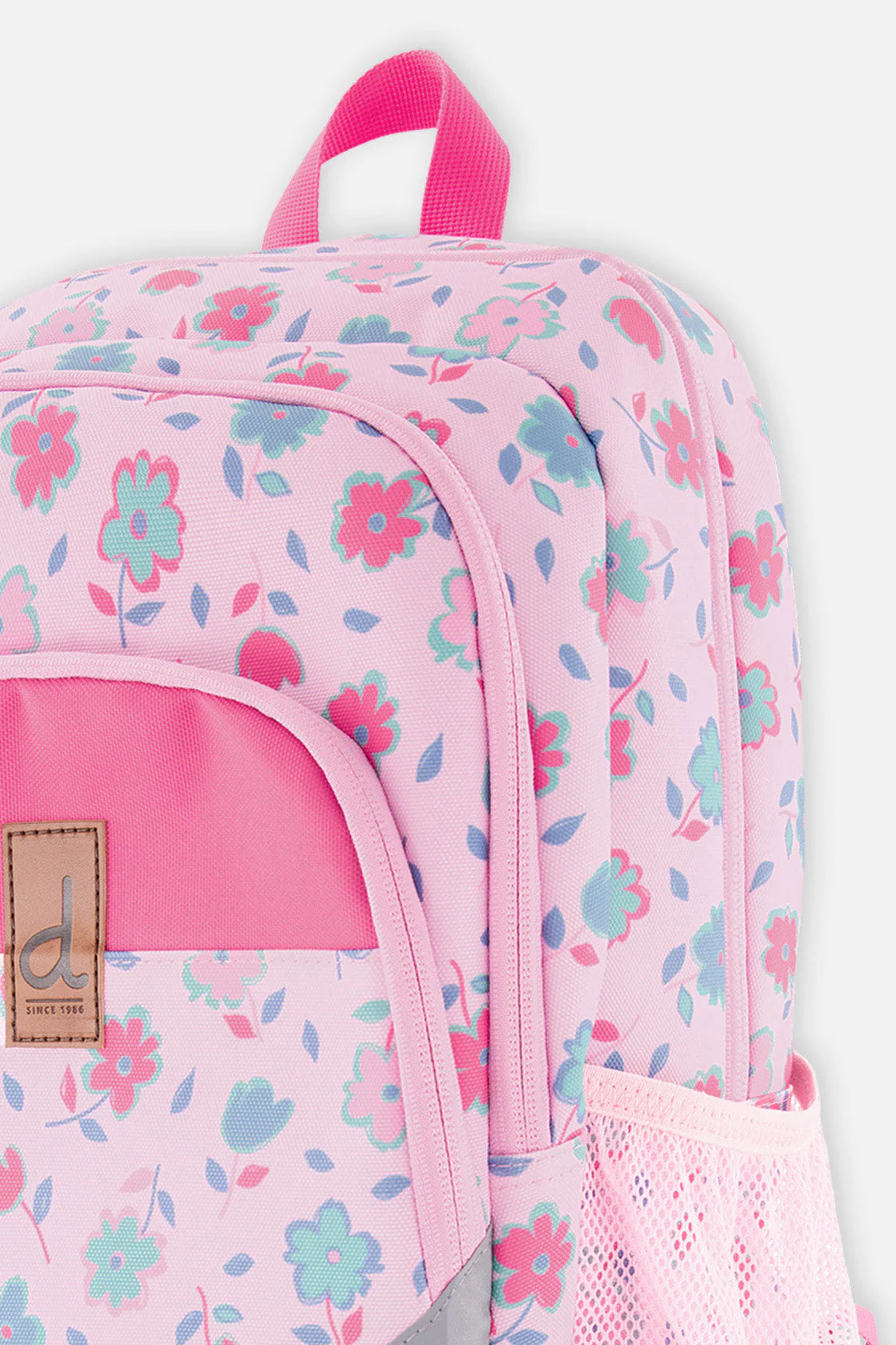 Sac à dos rose imprimé fleurs pour petit enfant - J20ZSD2_2J084