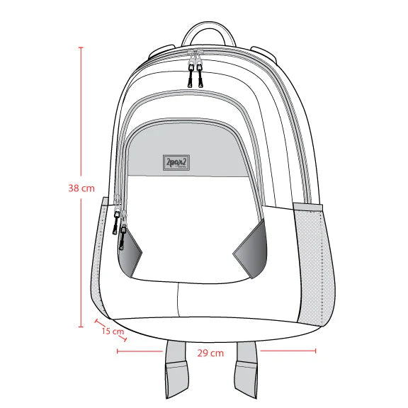 Sac à dos rose imprimé fleurs pour petit enfant - J20ZSD2_2J084