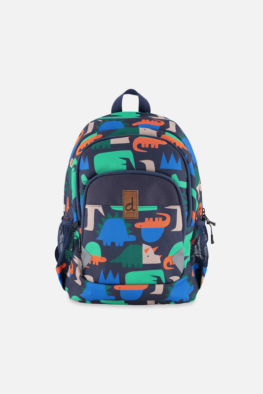 Sac à dos bleu marine imprimé dinosaures pour petit enfant - J20ZSD2_2J051