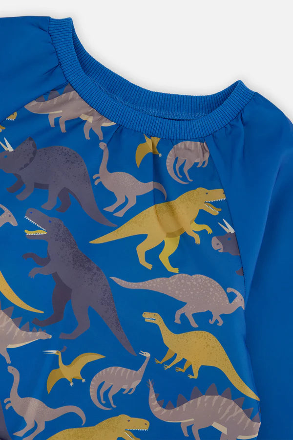 Tablier bleu imprimé dinosaures - J20ZTA_2J091
