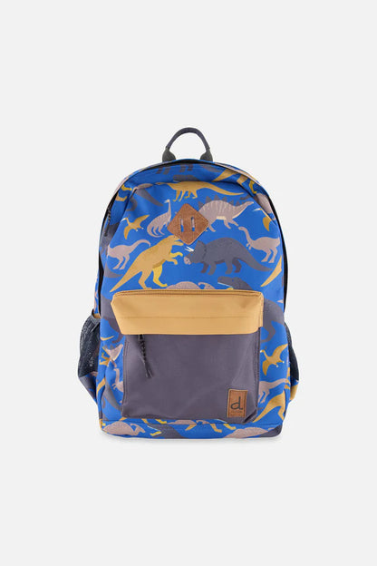 Sac à dos bleu imprimé dinosaures pour enfant- J20ZSD_2J091