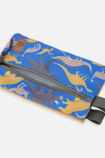 Trousse à crayon noir imprimé dinosaures - J20ZEC_2J091
