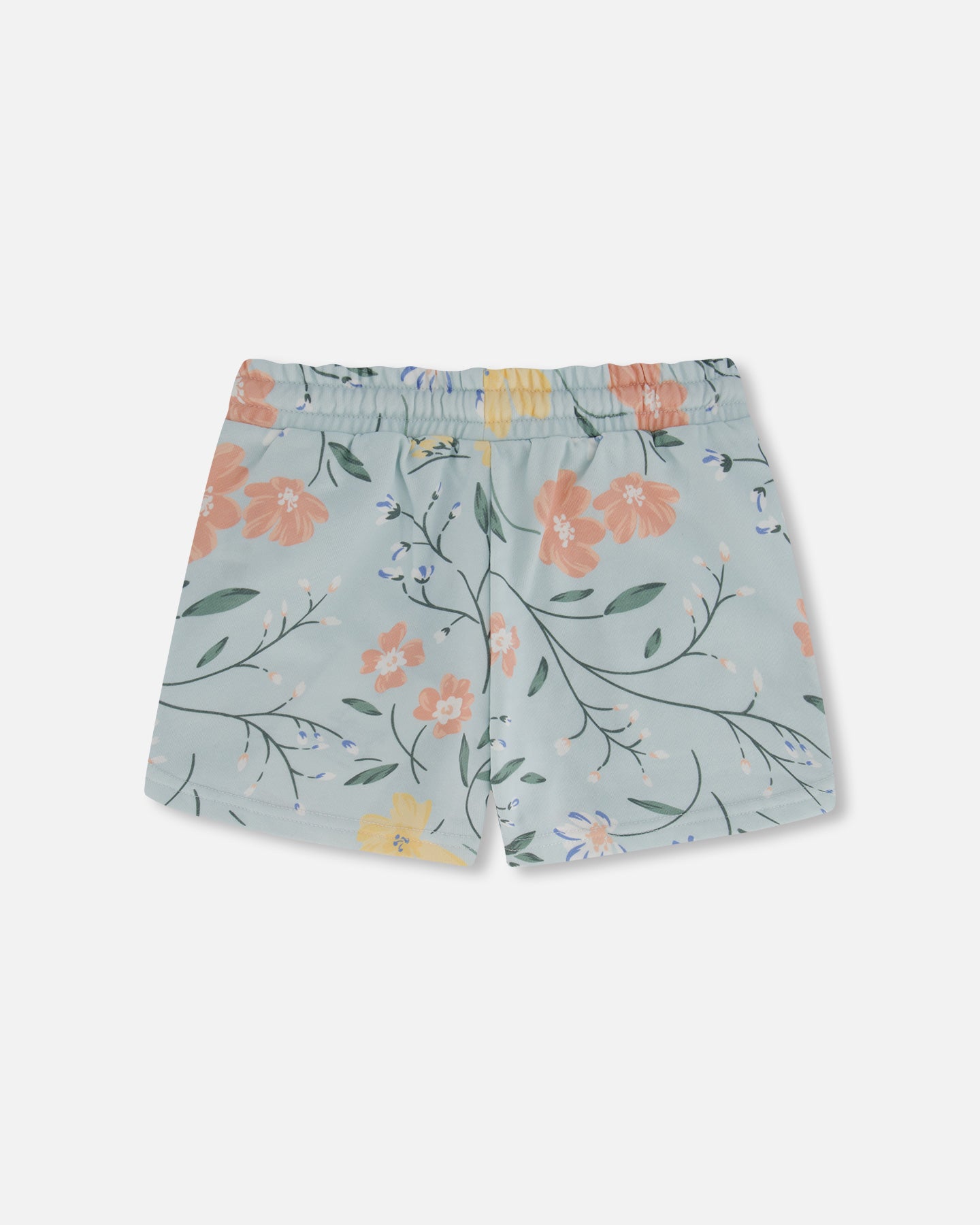 Short bleu clair avec imprimé de fleurs romantiques en coton français
- F30H25-028 - 3 à 12 ans