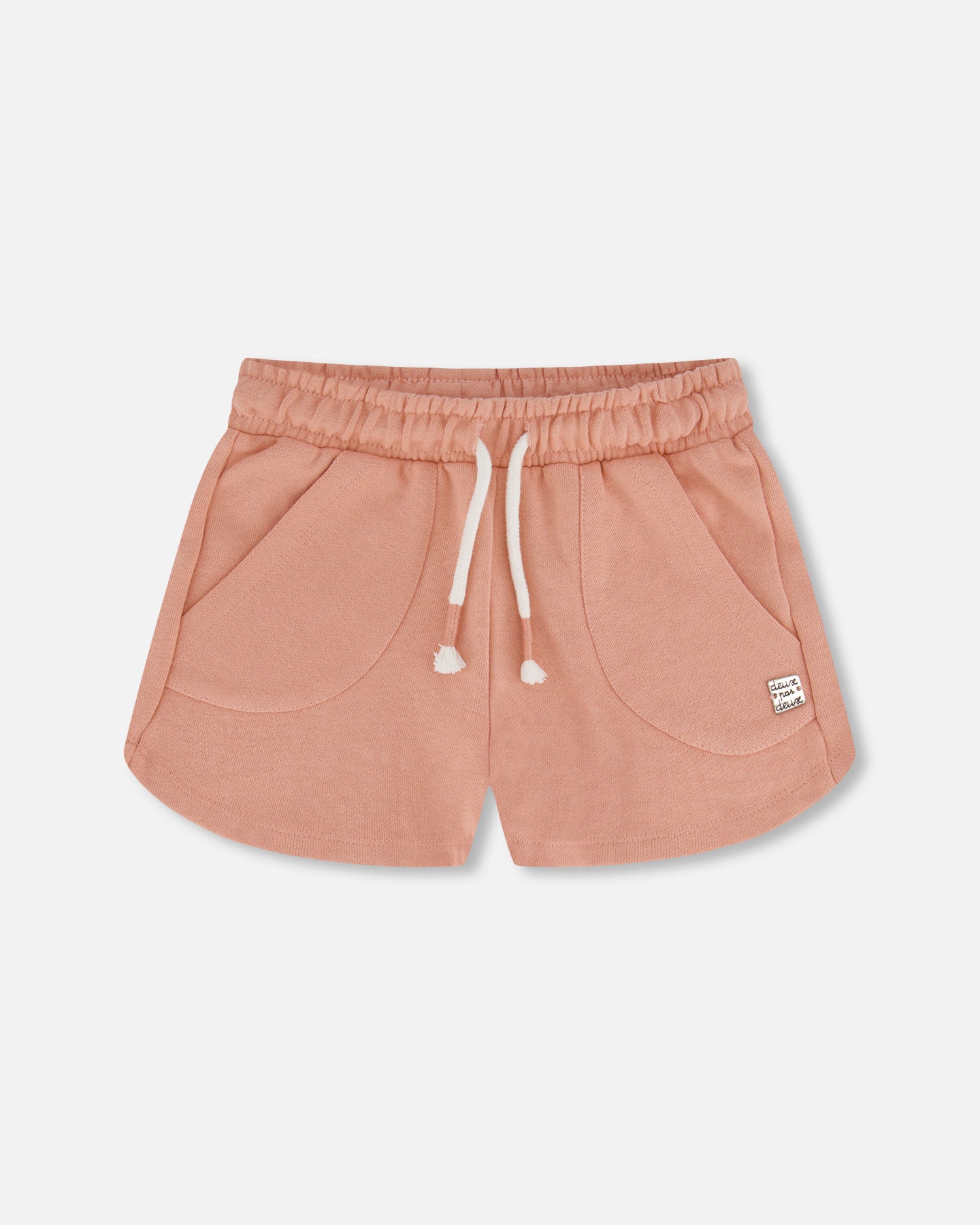 Short rose pêche en coton français - F30H27-810 - 3 à 12 ans