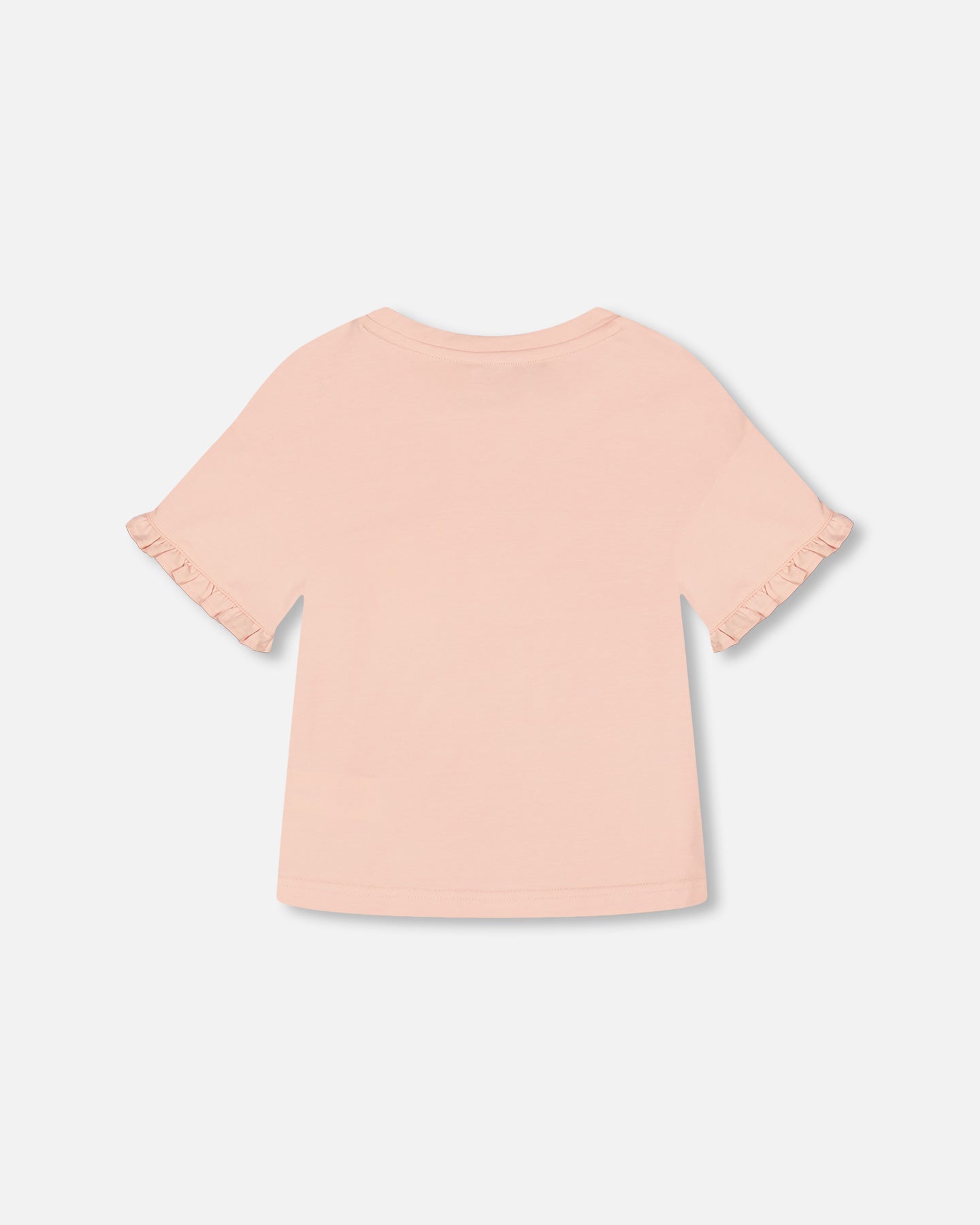 Haut avec volants et imprimé rose pâle en coton biologique
- F30H70-811 - 3 à 12 ans