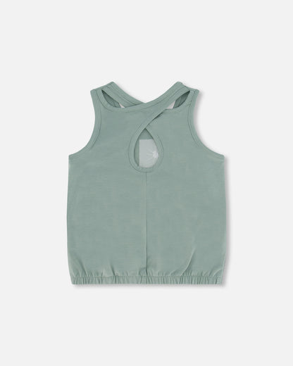 Camisole avec imprimé vert olive en coton biologique
- F30H73-340 - 3 à 12 ans