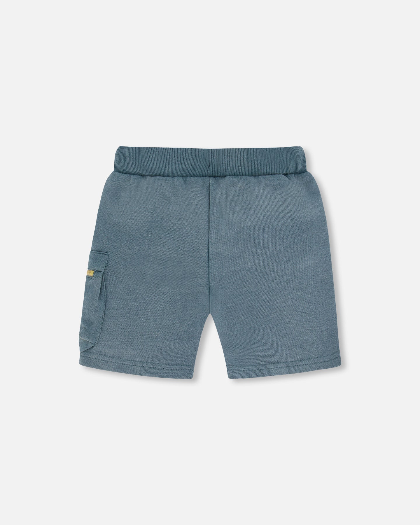 Short avec poche à fermeture éclair vert pin en coton français - F30T26-375 - 2 à 8 ans