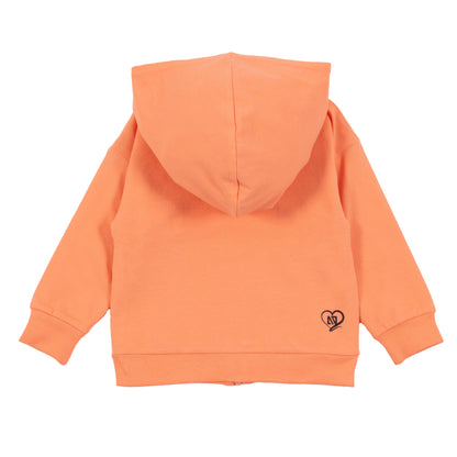 Veste à capuchon reversible - Petite pomme d’amour/Maman, Les petits bateaux - S2454-13 - 6 à 24 mois