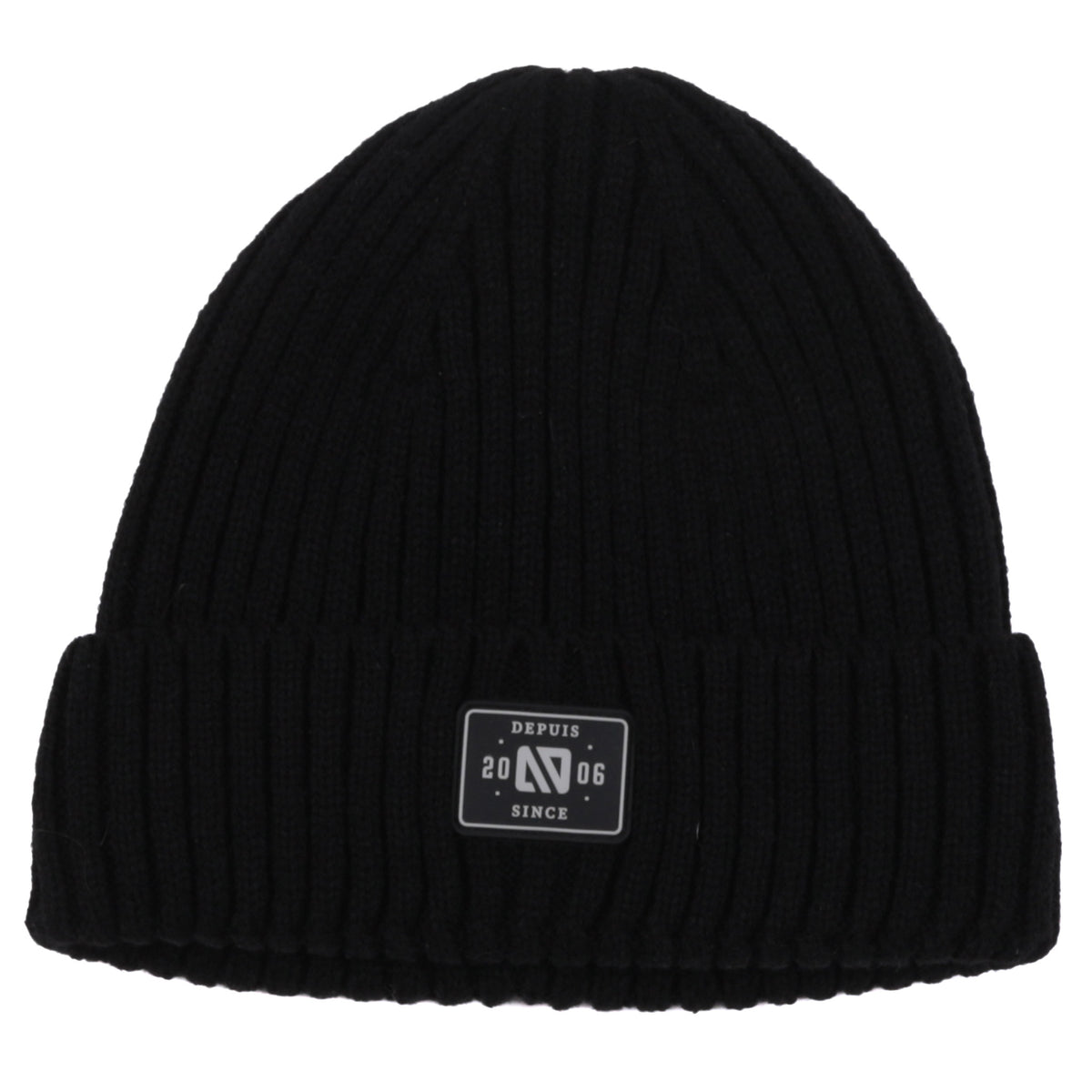 Tuque d’hiver en tricot F26TU209 - Noir - 7 à 14 ans