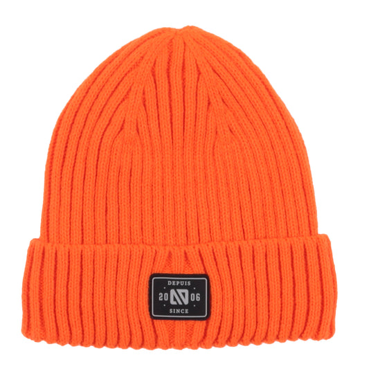 Tuque d’hiver en tricot F26TU211 - Orange - 7 à 14 ans