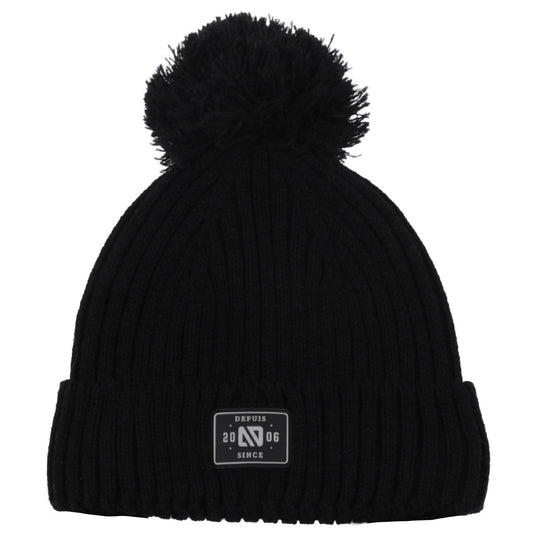 Tuque d’hiver en tricot F26TU852 - Noir - 7 à 14 ans
