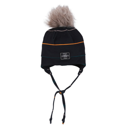 Tuque doublée en jersey avec oreilles F26TUJO501 - Noir - 6 mois à 6 ans