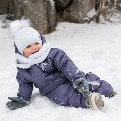 Habit de neige 1 pièce pour bébé – Mauve