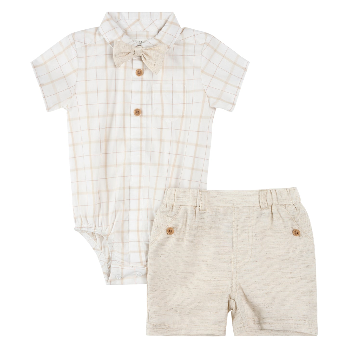 Ensemble chemise, noeud papillon et short - 26SGW34E02-B - 3 à 24 mois