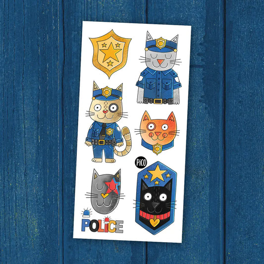 Tatouages - Pixel le chat policier