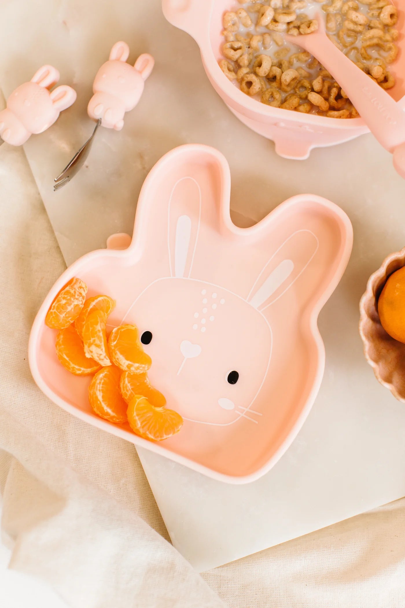 Assiette en silicone - Lapin