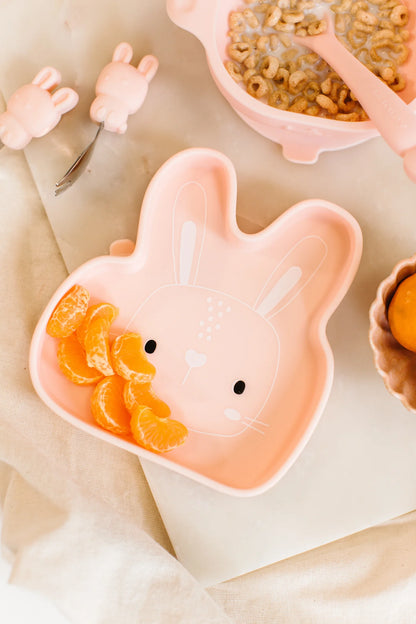 Assiette en silicone - Lapin