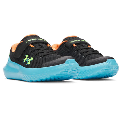 Chaussures de course UA Surge 4 - 3027104-007 - Noir/Bleu - 11E à 3J