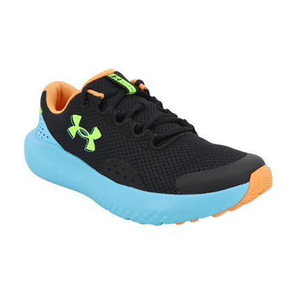 Chaussures de course UA Surge 4 - 3027103-007 - Noir/Bleu - 4J à 6J