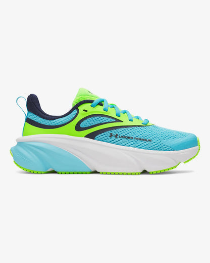 Chaussures de course UA Rogue 6 AL - 6006922-471- Bleu/Vert - 4J à 6J