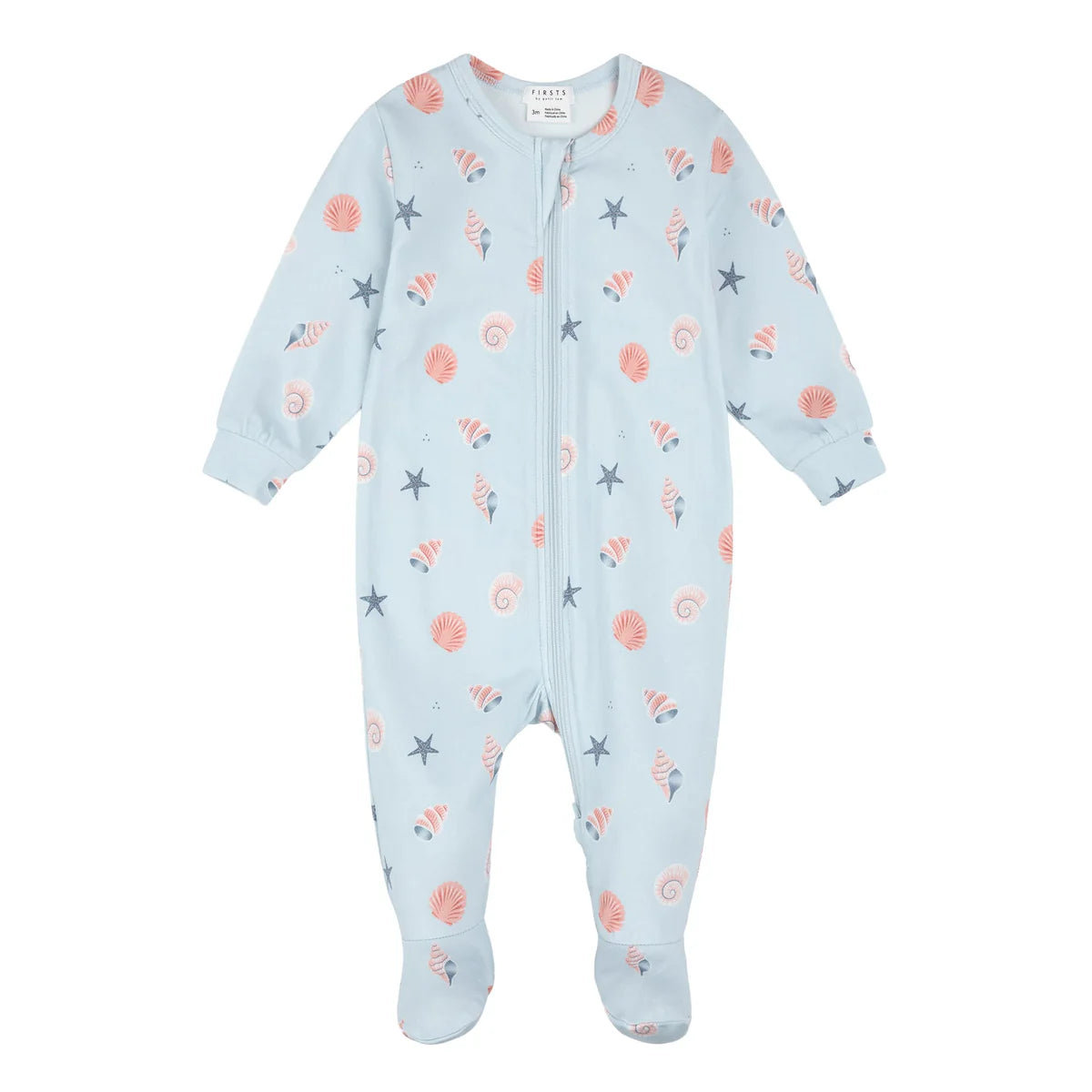 Pyjama en coton organique - Coquillages - Nouveau-né à 24 mois