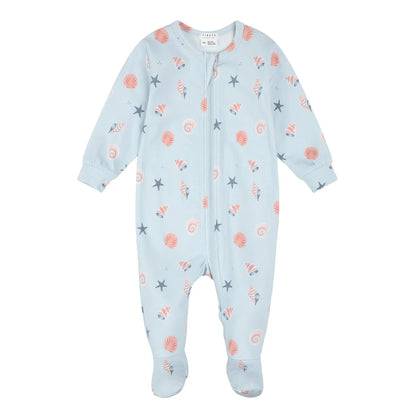 Pyjama en coton organique - Coquillages - Nouveau-né à 24 mois