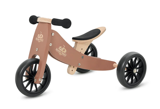 2-EN-1 TINY TOT Tricycle & Vélo d'équilibre - Moka