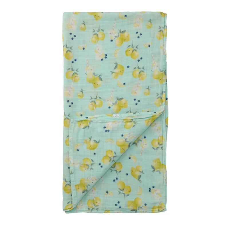 Couverture de mousseline de bambou - Citrons
