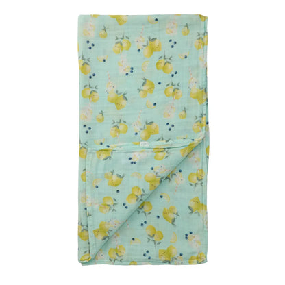 Couverture de mousseline de bambou - Citrons