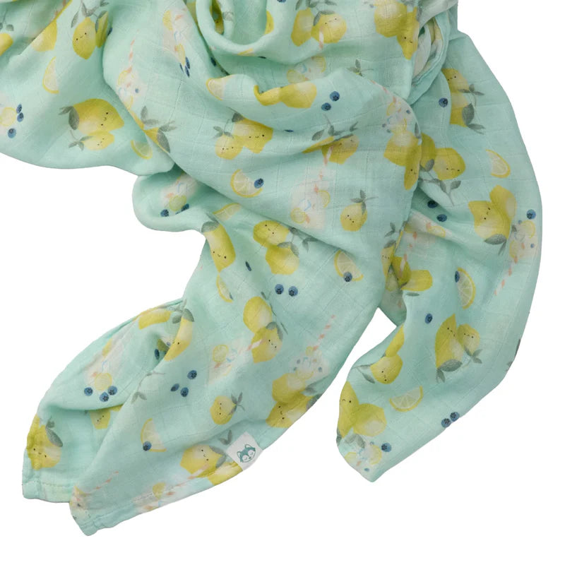 Couverture de mousseline de bambou - Citrons