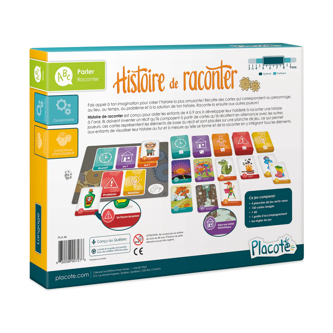 Jeu éducatif - Histoire de raconter