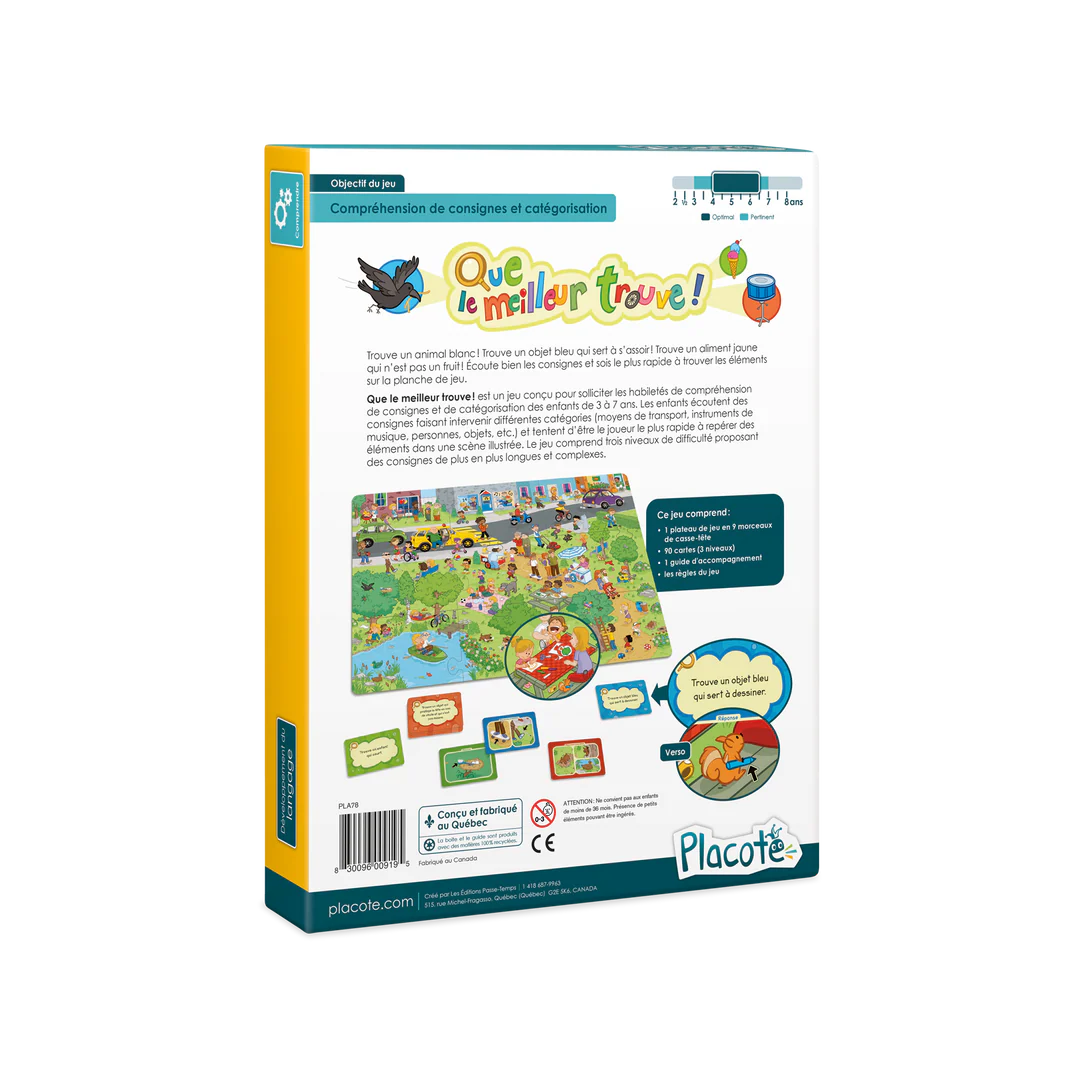 Jeu éducatif - Que le meilleur trouve!