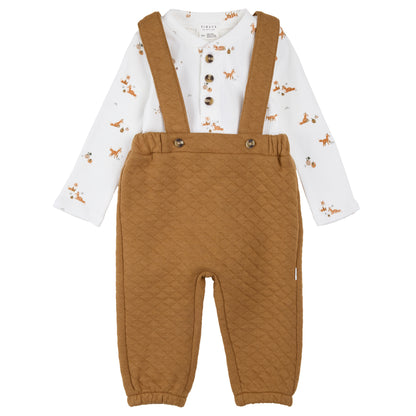 Ensemble cache-couche et pantalon à bretelles - 26FGW34E18-B - 3 à 24 mois