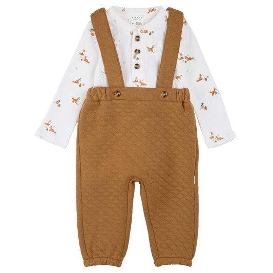 Ensemble cache-couche et pantalon à bretelles - 26FGW34E18-B - 3 à 24 mois