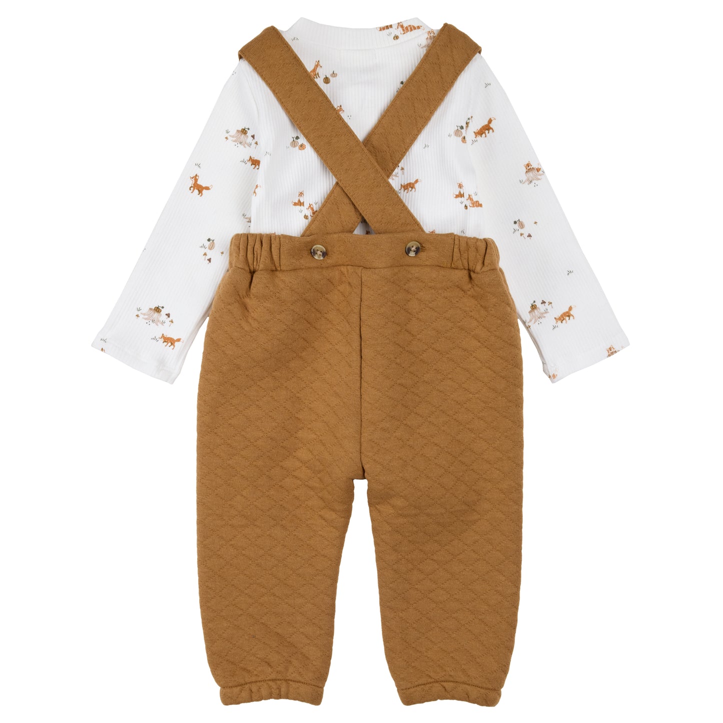 Ensemble cache-couche et pantalon à bretelles - 26FGW34E18-B - 3 à 24 mois