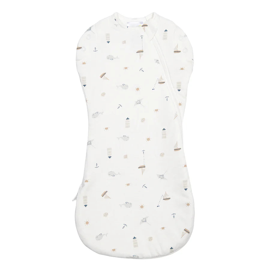 Sac de nuit pour nouveau-né en bambou - Océan (1.0 tog)