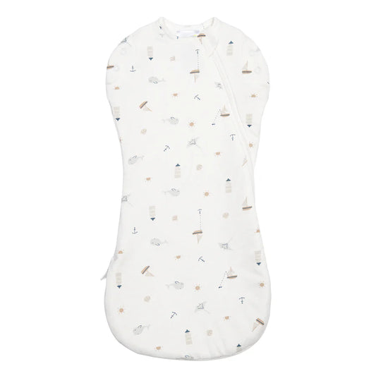 Sac de nuit pour nouveau-né en bambou - Océan (1.0 tog)