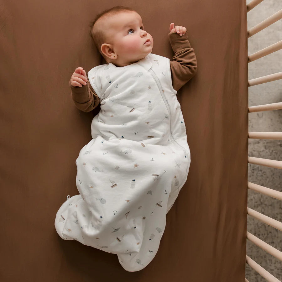 Sac de nuit matelassé en bambou - Océan (1.0 tog)