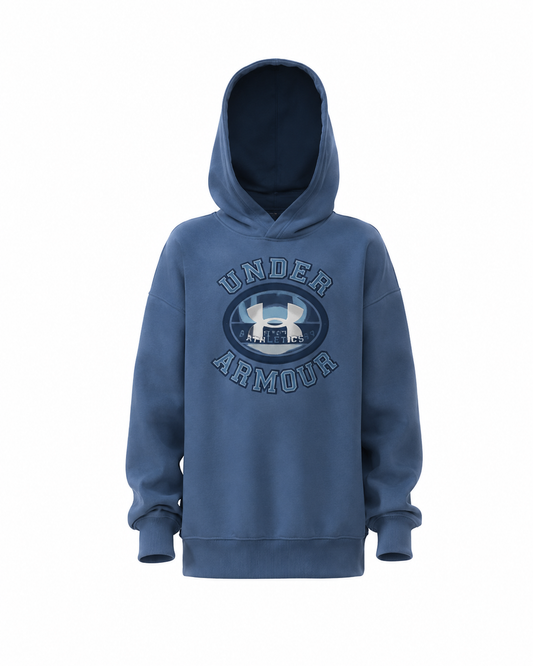Chandail à capuchon - UA Rival Fleece FB Graphic 6017391-430 - Bleu - XS à L