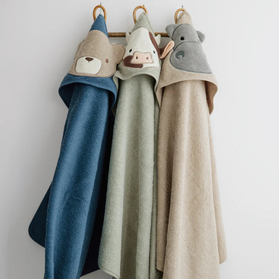 Serviette à capuchon pour bébé - Vache
