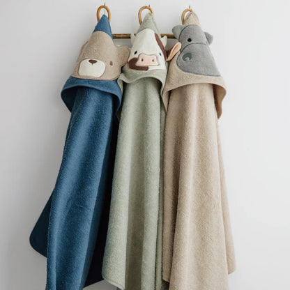 Serviette à capuchon pour bébé - Vache