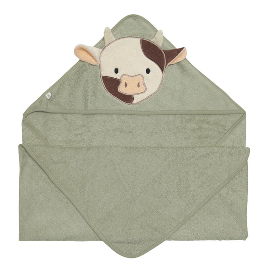 Serviette à capuchon pour bébé - Vache